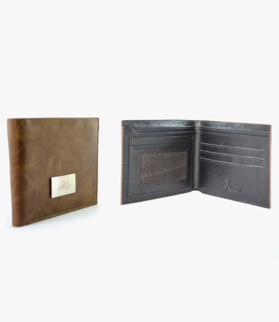 Modern Brown Leather Wallet 
