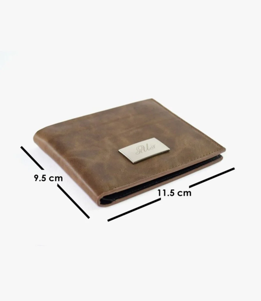Modern Brown Leather Wallet