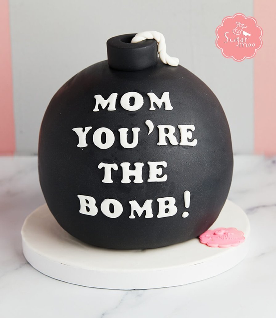 Mom the Bomb Cake
