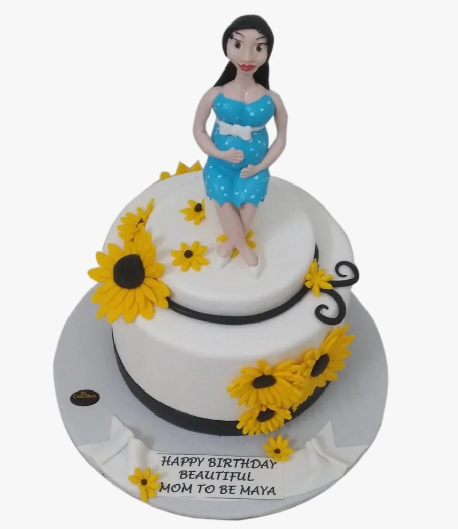 Mom to Be 3D Birthday Cake