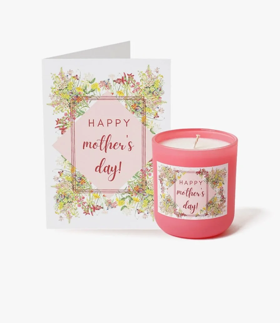 Mother's Day Candle & Card Set