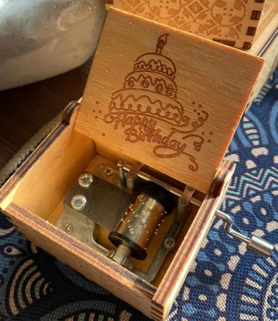 Handmade Wooden Music Box by La Flor