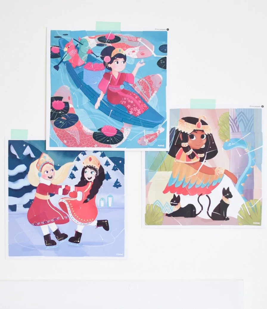 My Sticker Puzzle - Princesses By Poppik