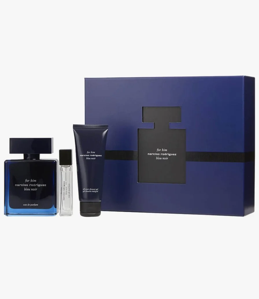 Narciso Rodriguez Blue Noir Set for Men Eau de Parfum (Perfume 100 ml + Sample bag 10 ml + Body lotion 75 ml)