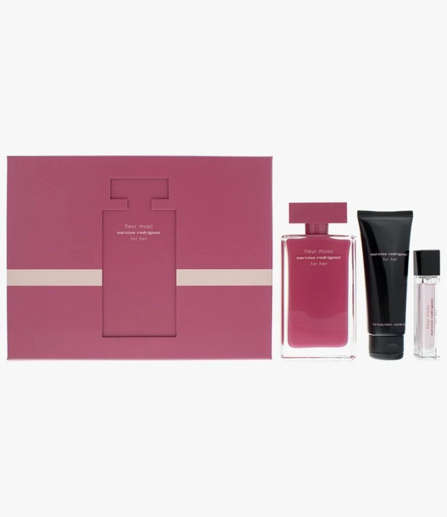 Narciso Rodriguez Fleur Musc for Her Gift Set for Women - Eau de Parfum