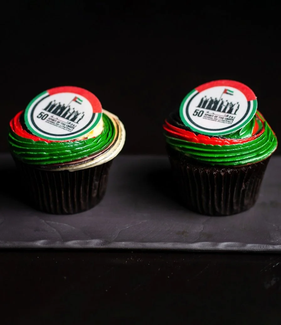 National Day Flag Cupcake By Bloomsbury's