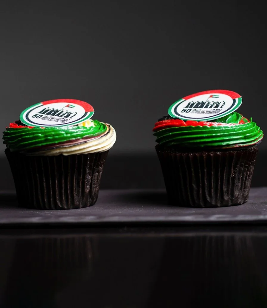 National Day Flag Cupcake By Bloomsbury's