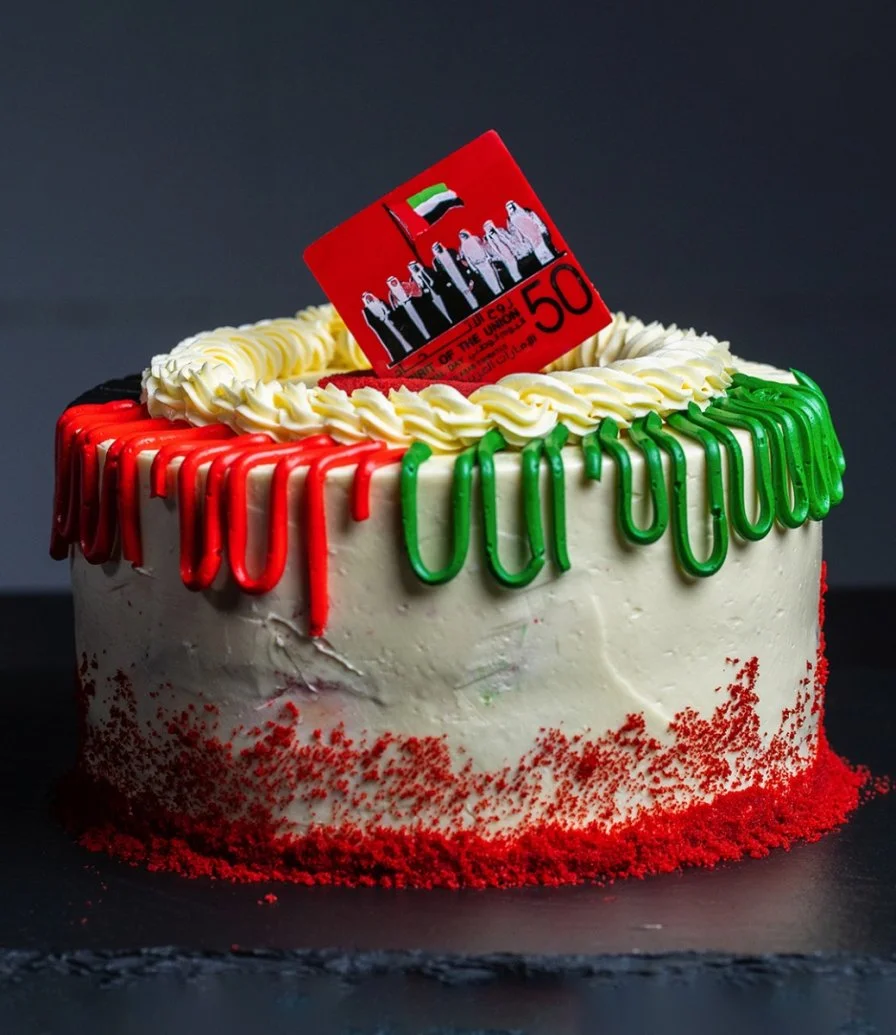 National Day Red Velvet Cake By Bloomsbury's
