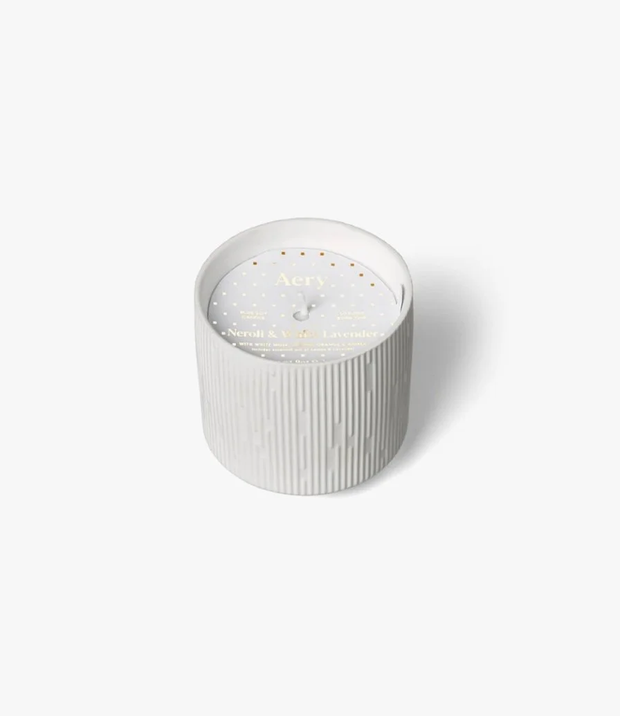 Neroli & White Lavender Ceramic Plant Pot Candle by Aery