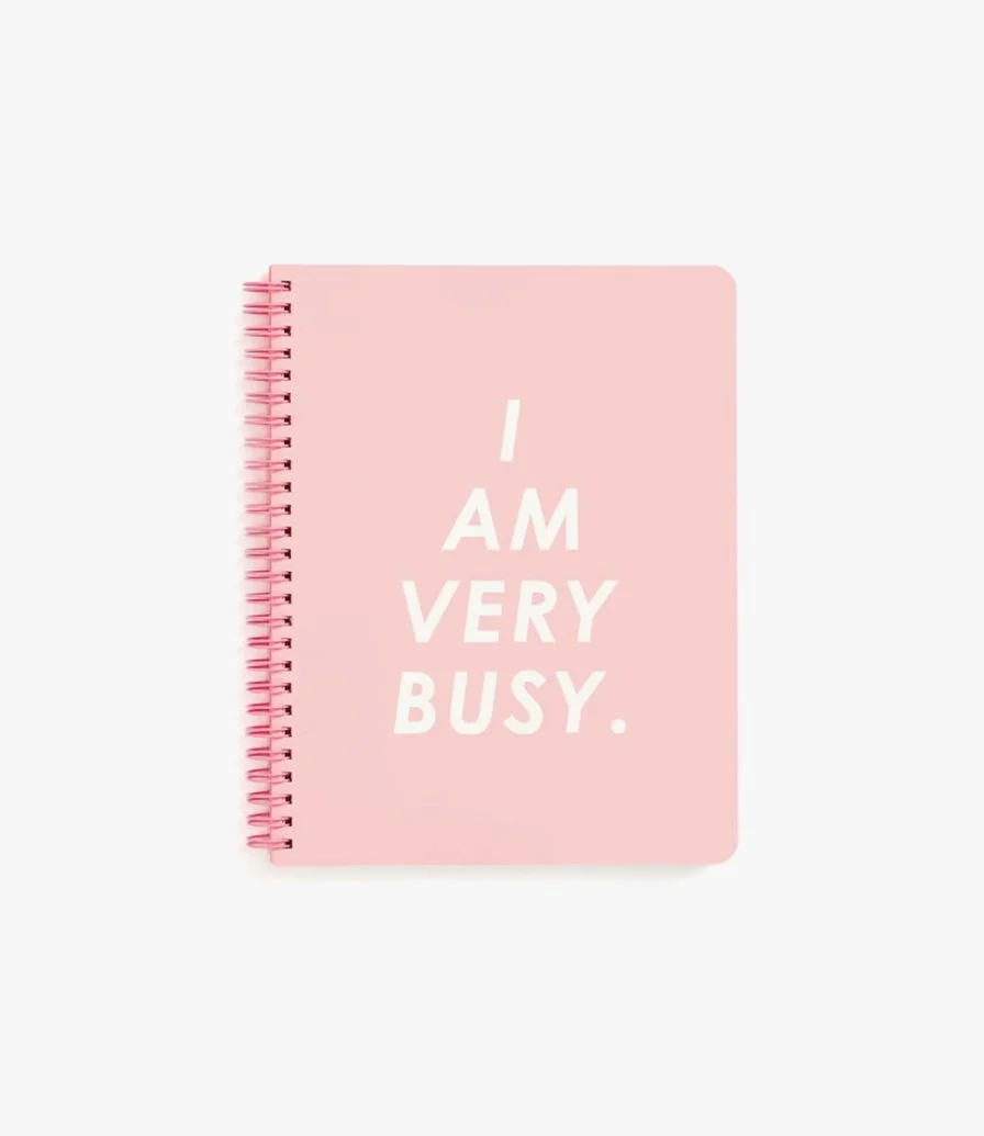دفتر ملاحظات صغير باللون الوردي من باندو