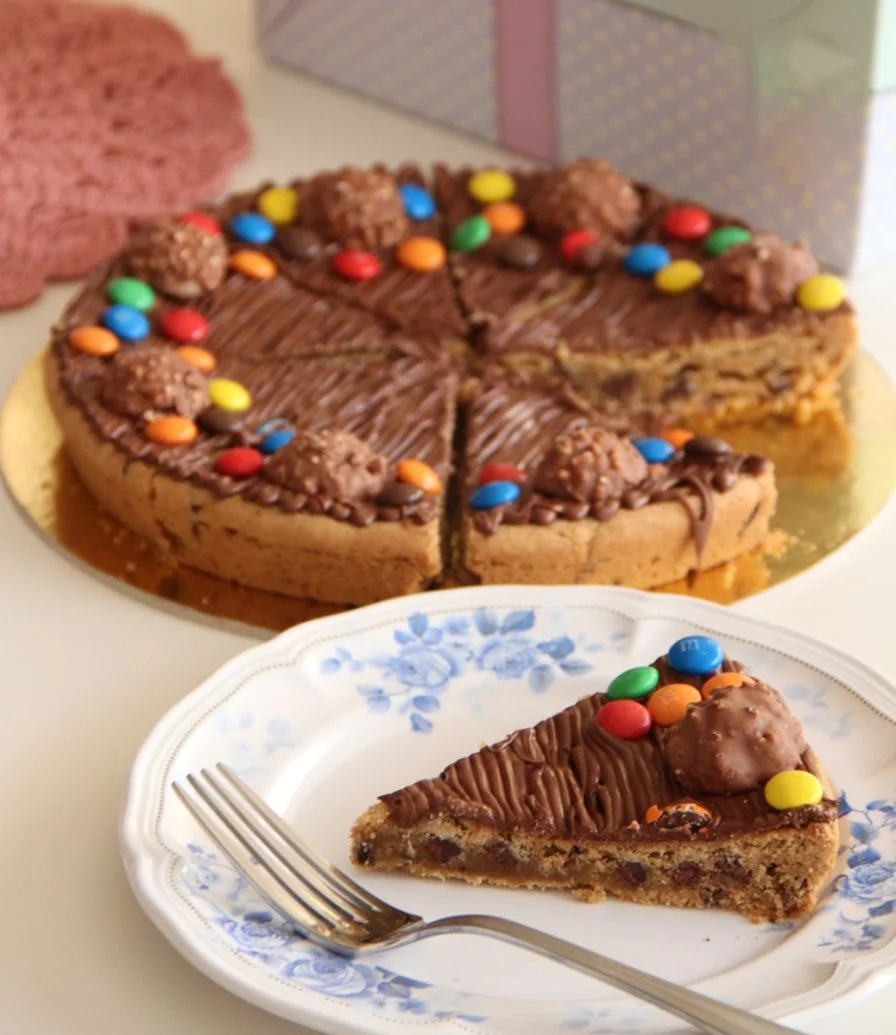 Nutella & M&Ms Cookie Cake 