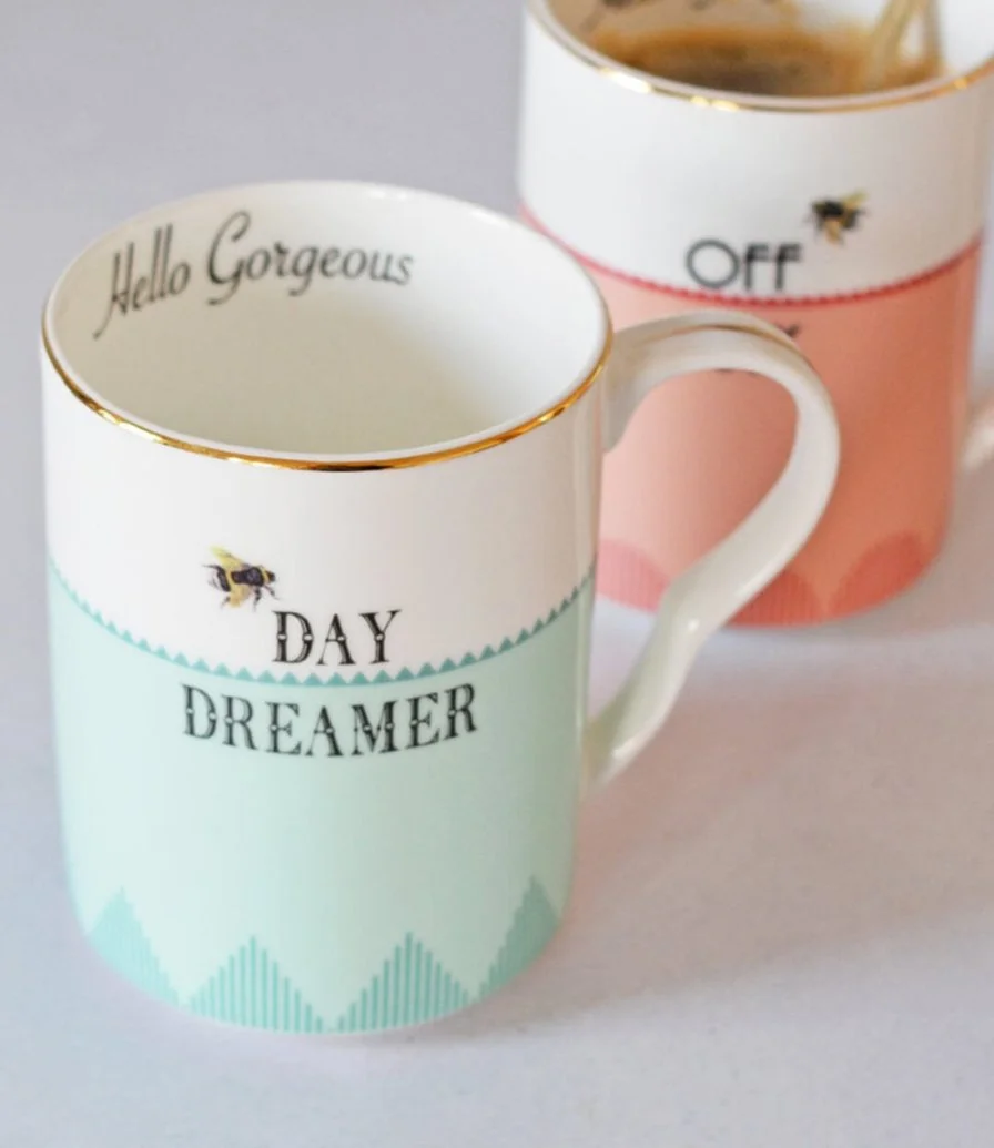 Off Duty & Day Dreamer Mugs by Yvonne Ellen