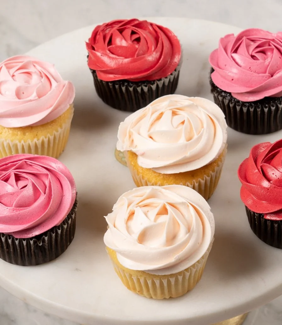 Ombre Pink Cupcakes by Cake Social