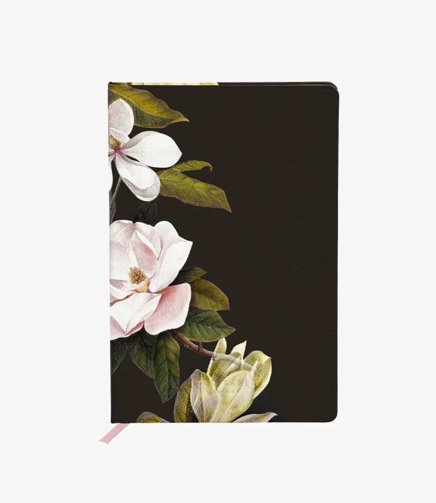 Opal Black Printed A5 Notebook by Ted Baker