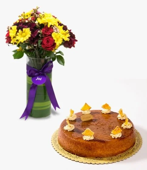 Orange Cake & Flowers Bundle by Chez Hilda