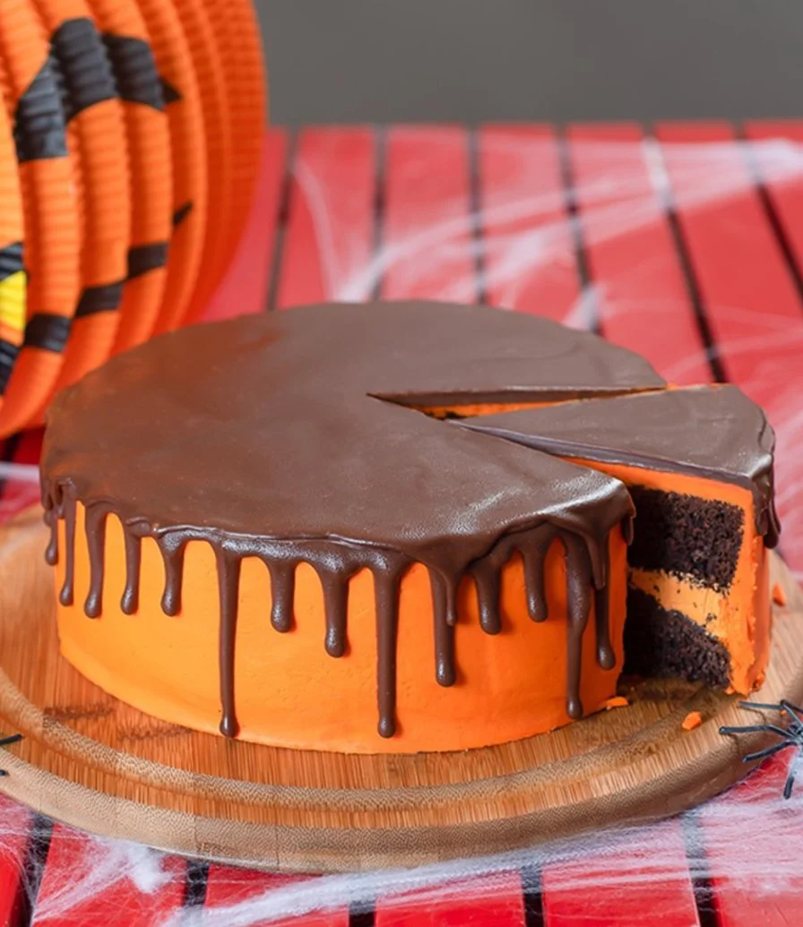 Orange Chocolate Drip Cake By Looshi's