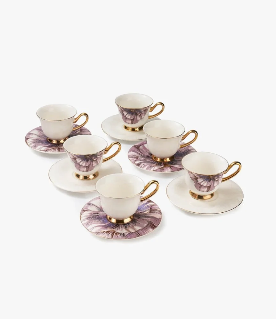 Otantik Bloom-Turkish Coffee Sets-Purple