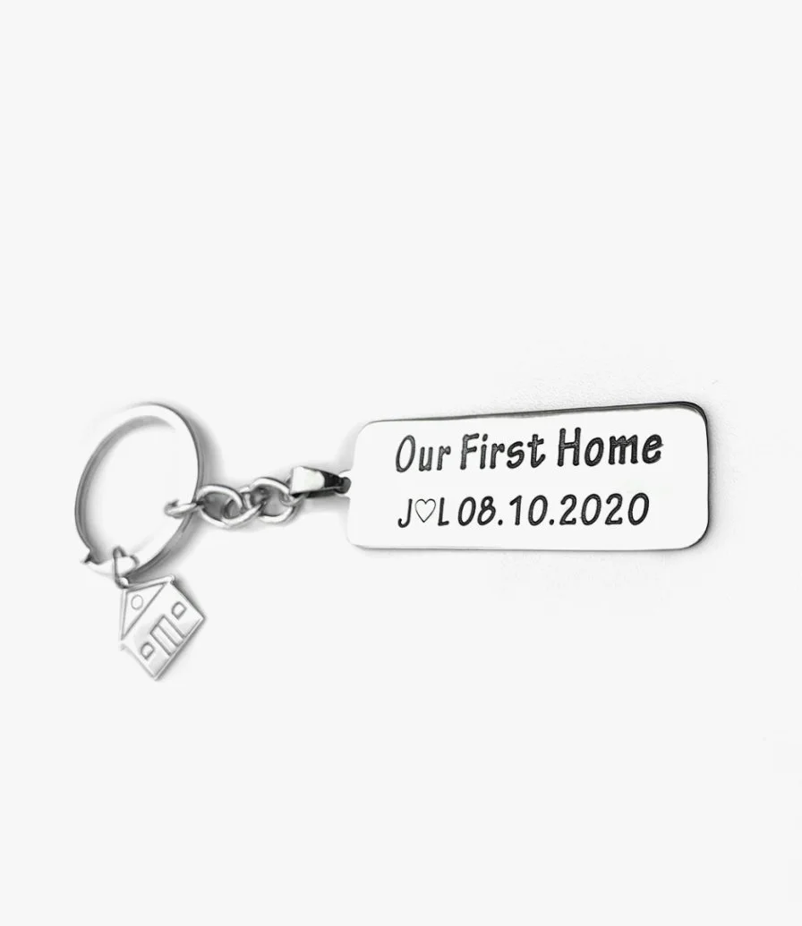 Our First Home Key Chain 