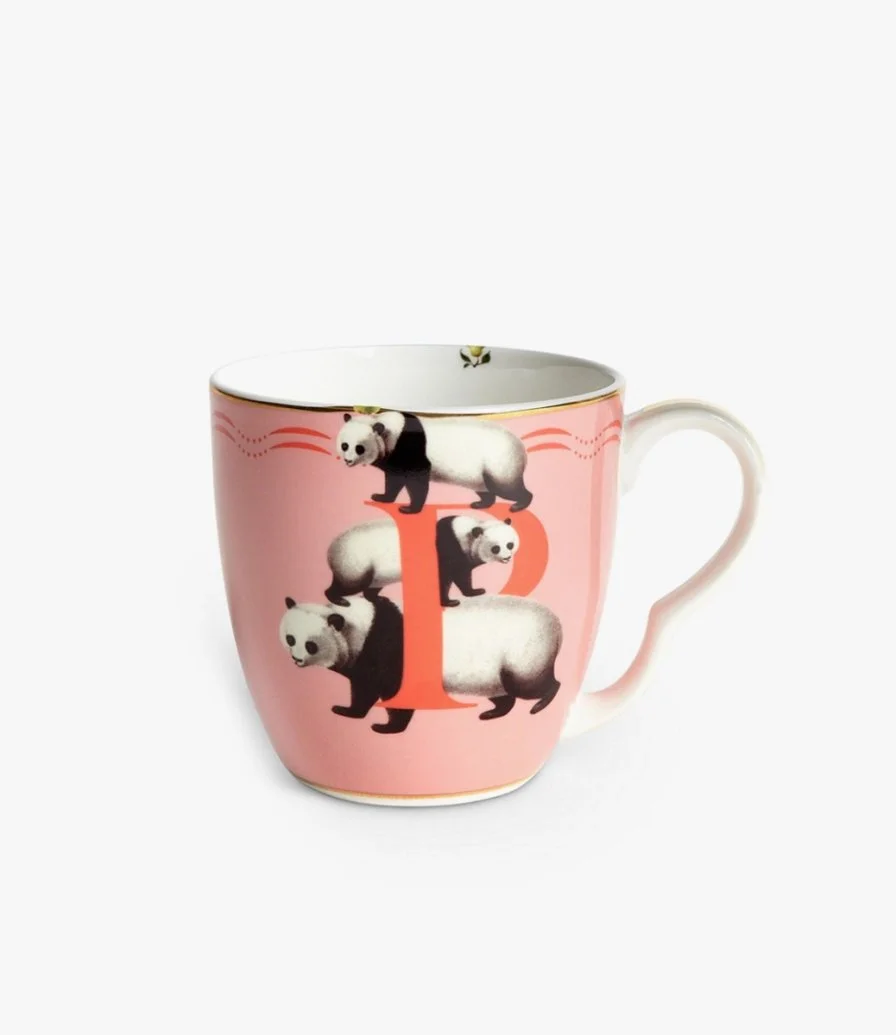 P - Alphabet Mug - panda by Yvonne Ellen