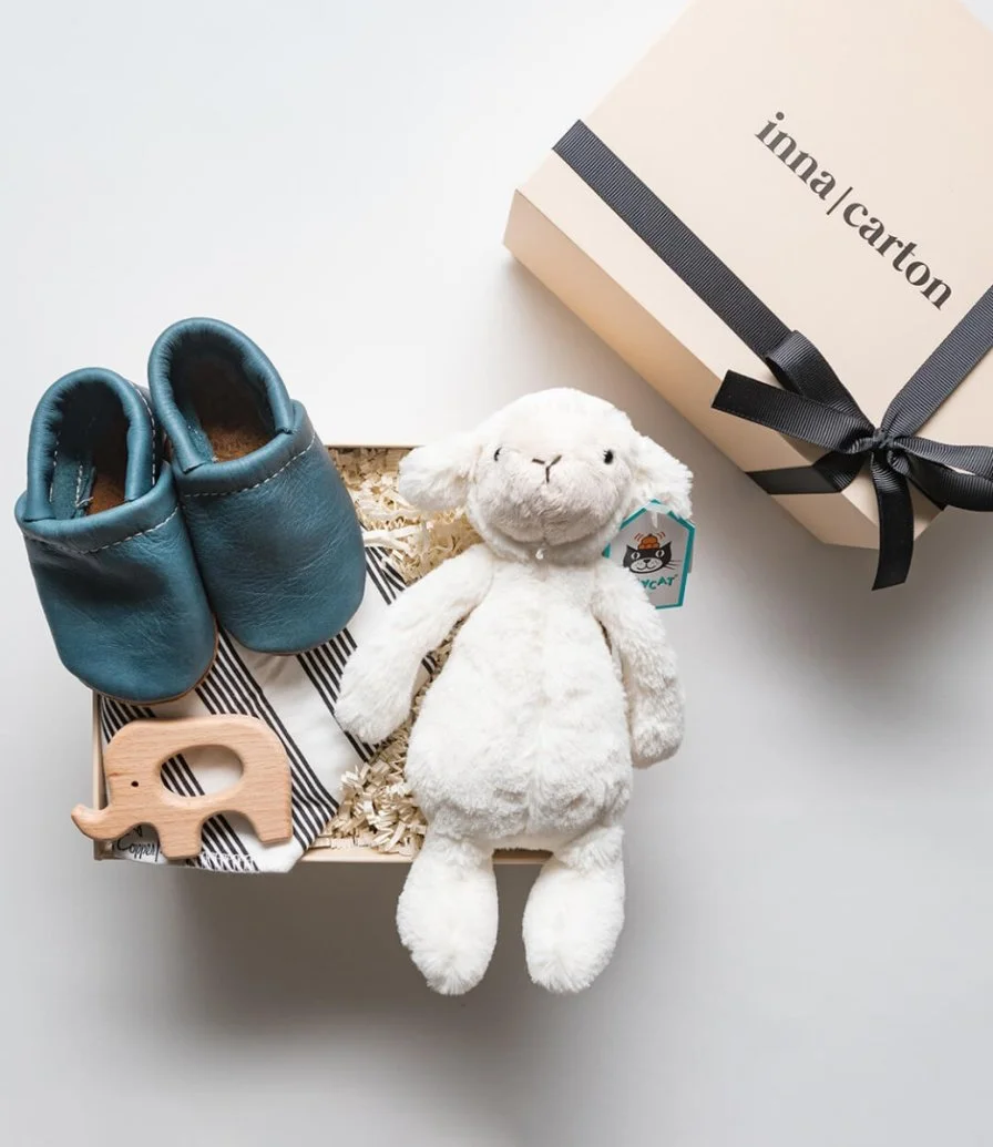 New Baby Boy Gift Set by Inna Carton