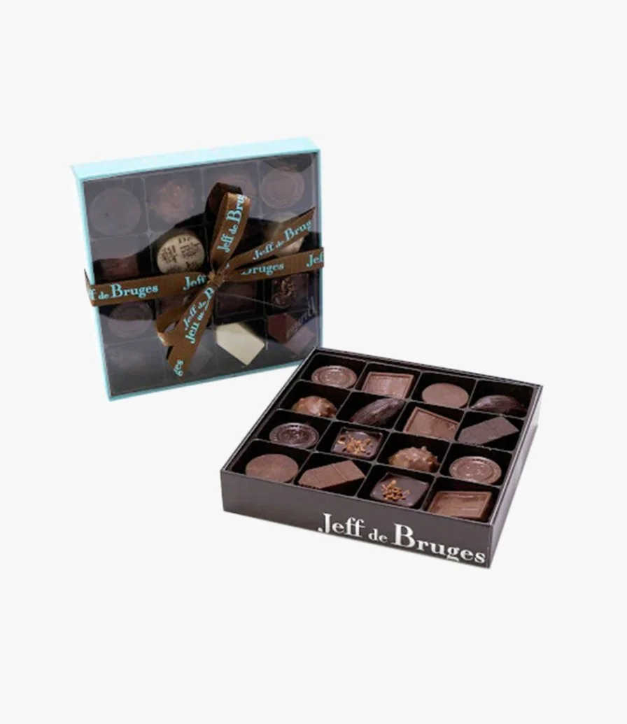 صندوق شوكولاتة باريس من جيف دي بروج 16 قطعة