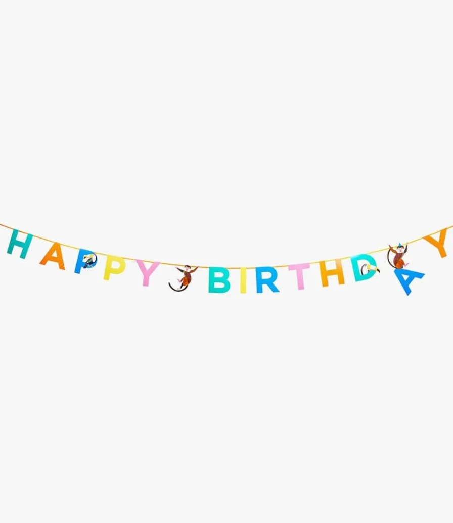 Party Animals 'Happy Birthday' Garland 3.5meters by Talking Tables