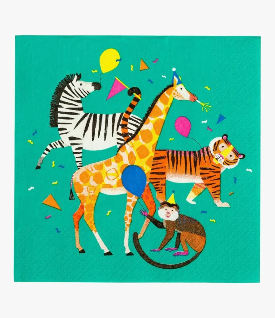 Party Animals Napkins 20pc Pack by Talking Tables