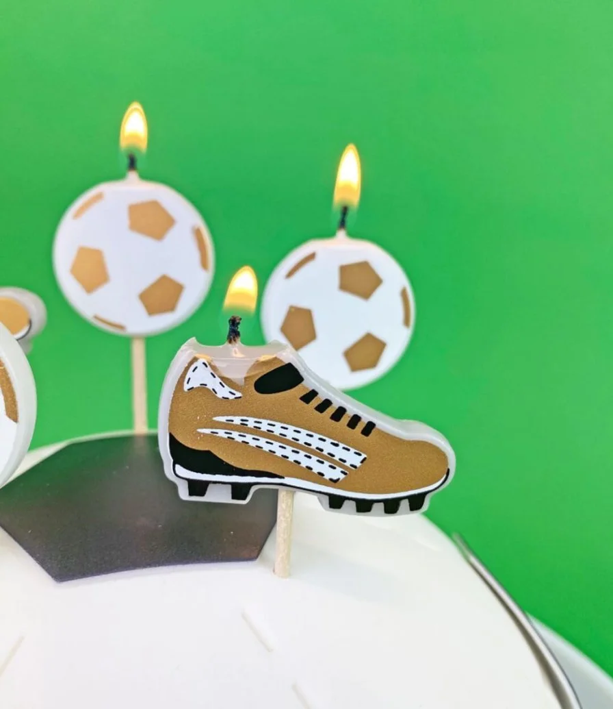Party Champions Football Candles 5pc Pack by Talking Tables