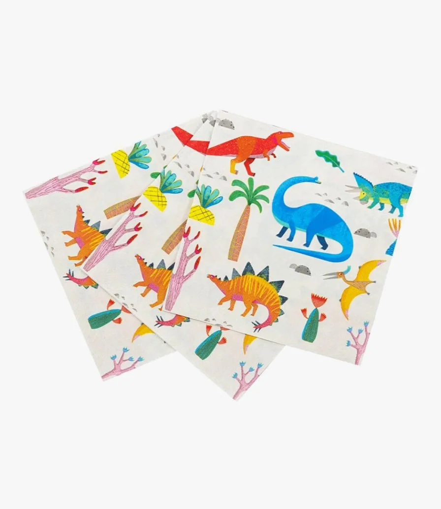 Party Dinosaur Paper Napkins 20pc Pack by Talking Tables