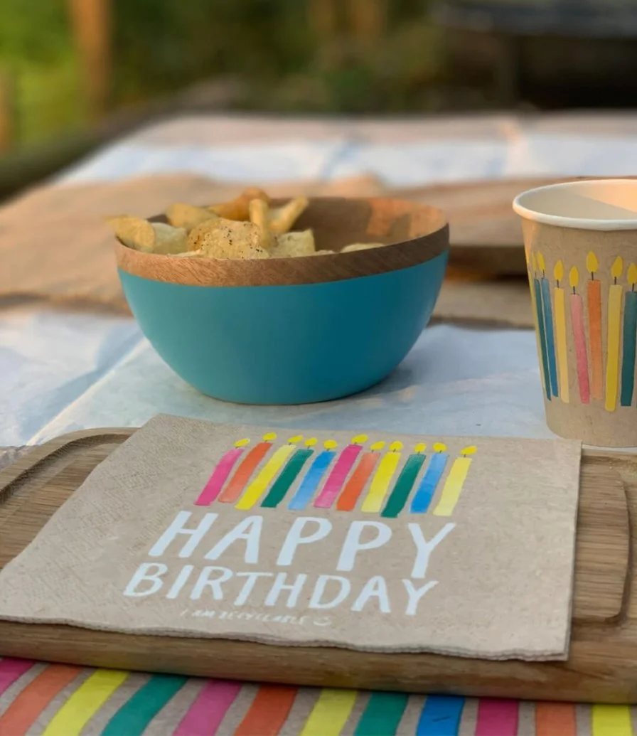 Party Like There is a Tomorrow 'Happy Birthday' Napkins 20pc Pack by Talking Tables