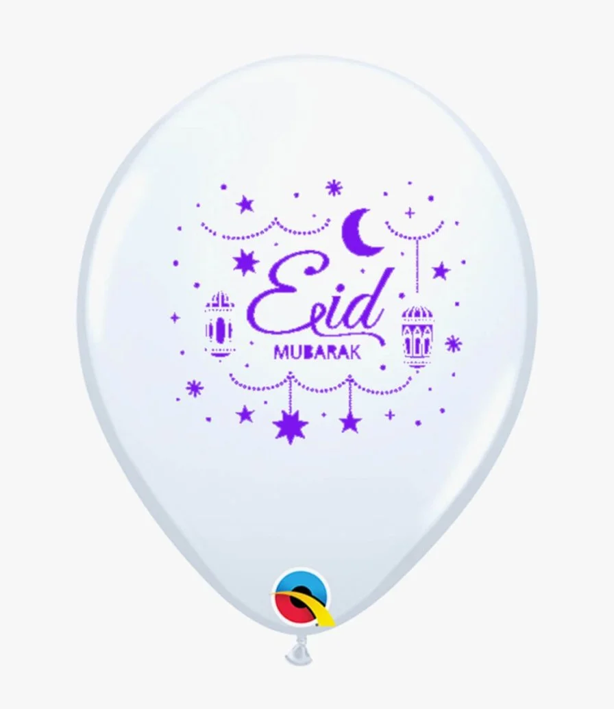 Pearl balloon with Eid Mubarak text