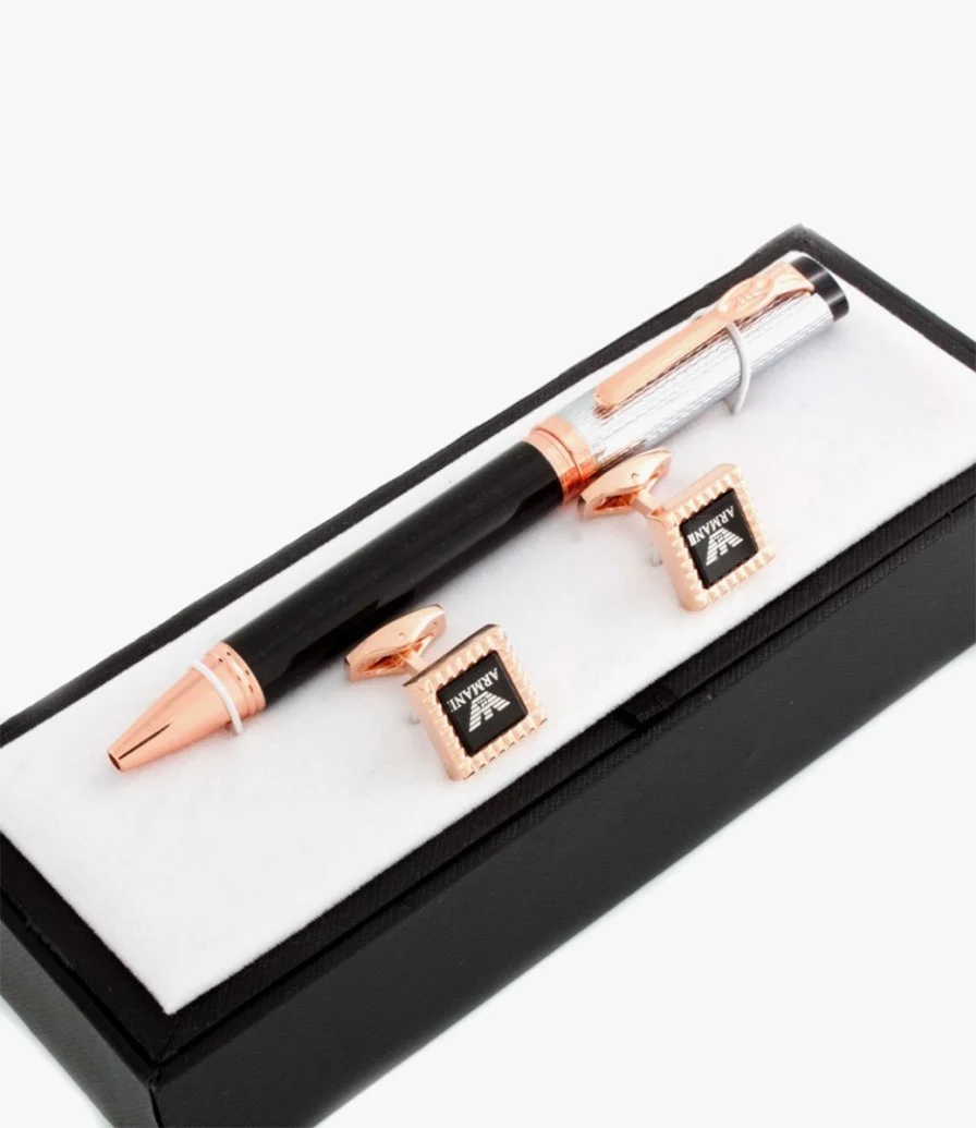 Pen & Cufflinks Gift Set by Mecal