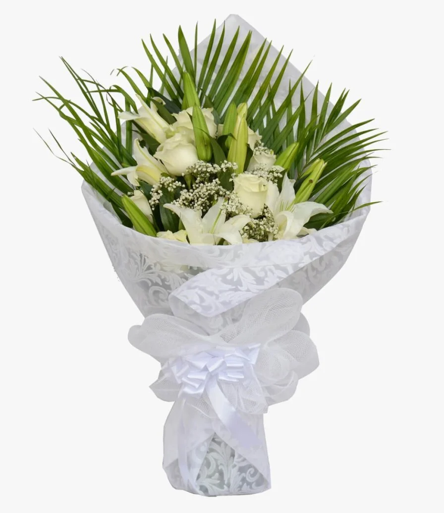 Perfect White Flower Bouquet