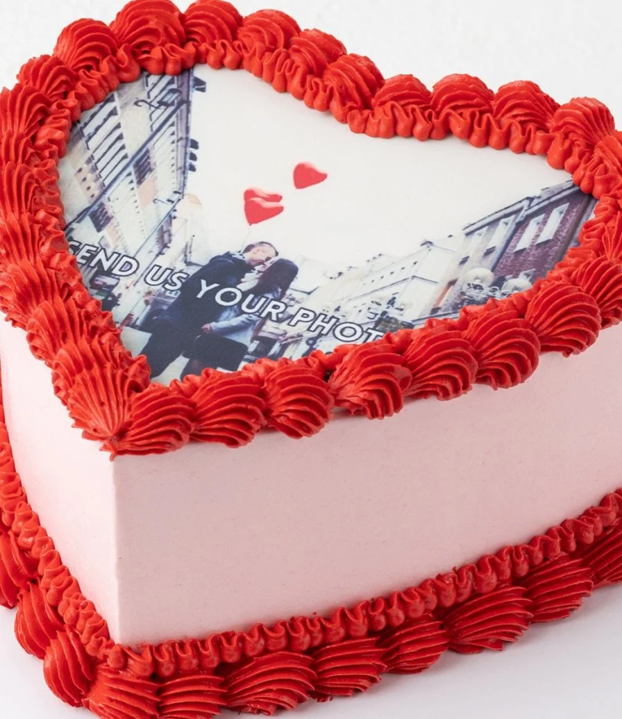 Photo Print Valentine's Cake 500g by Cake Social