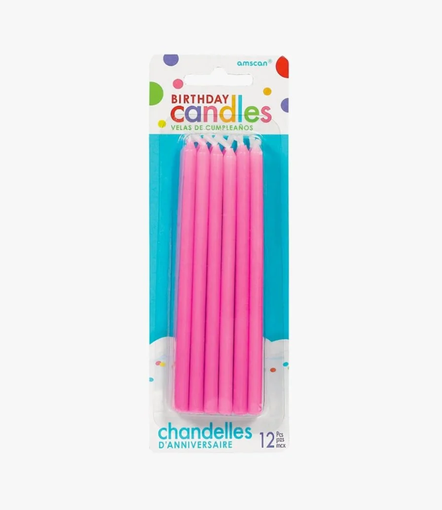 Tall Pink Candles