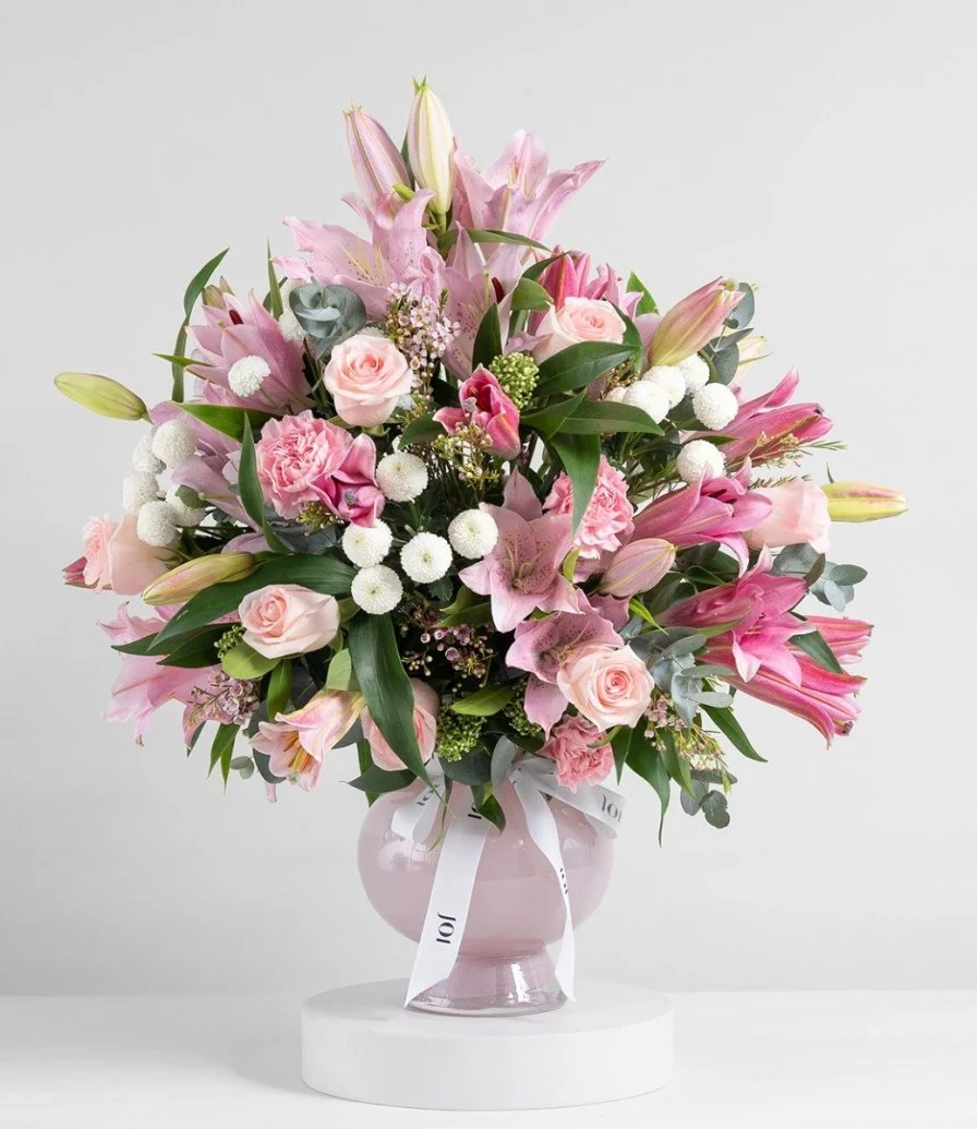 Pink Casablanca Flower Arrangement