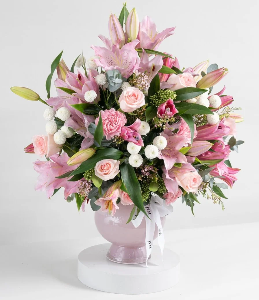 Pink Casablanca Flower Arrangement