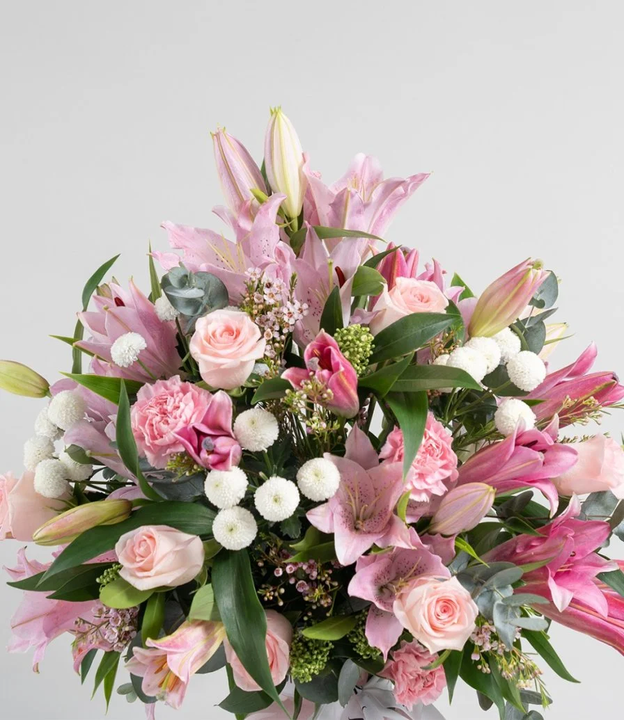 Pink Casablanca Flower Arrangement