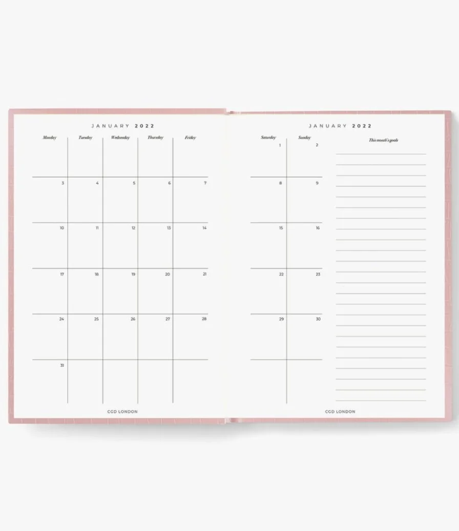 Pink Croc Mid Year Diary By Career Girl London