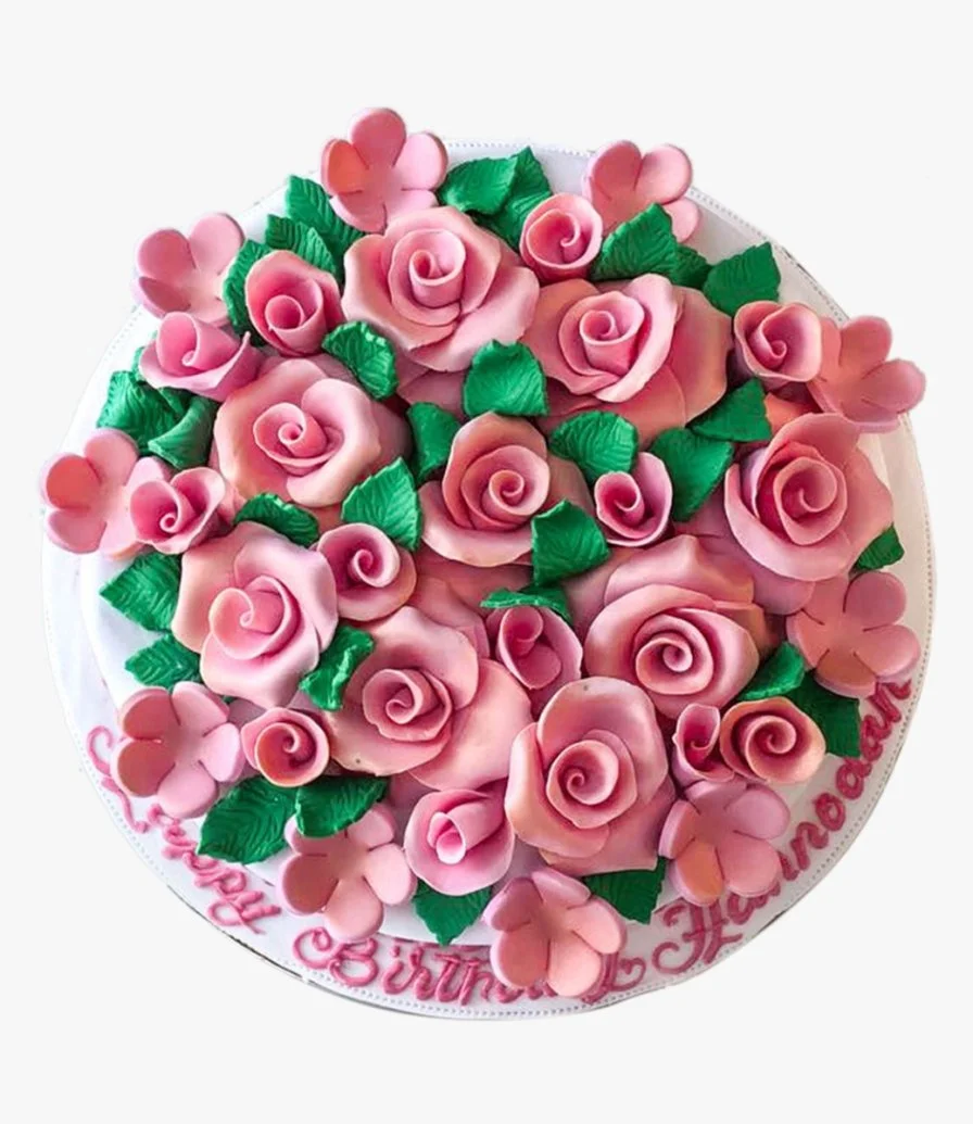 Pink Garden Cookie Cake
