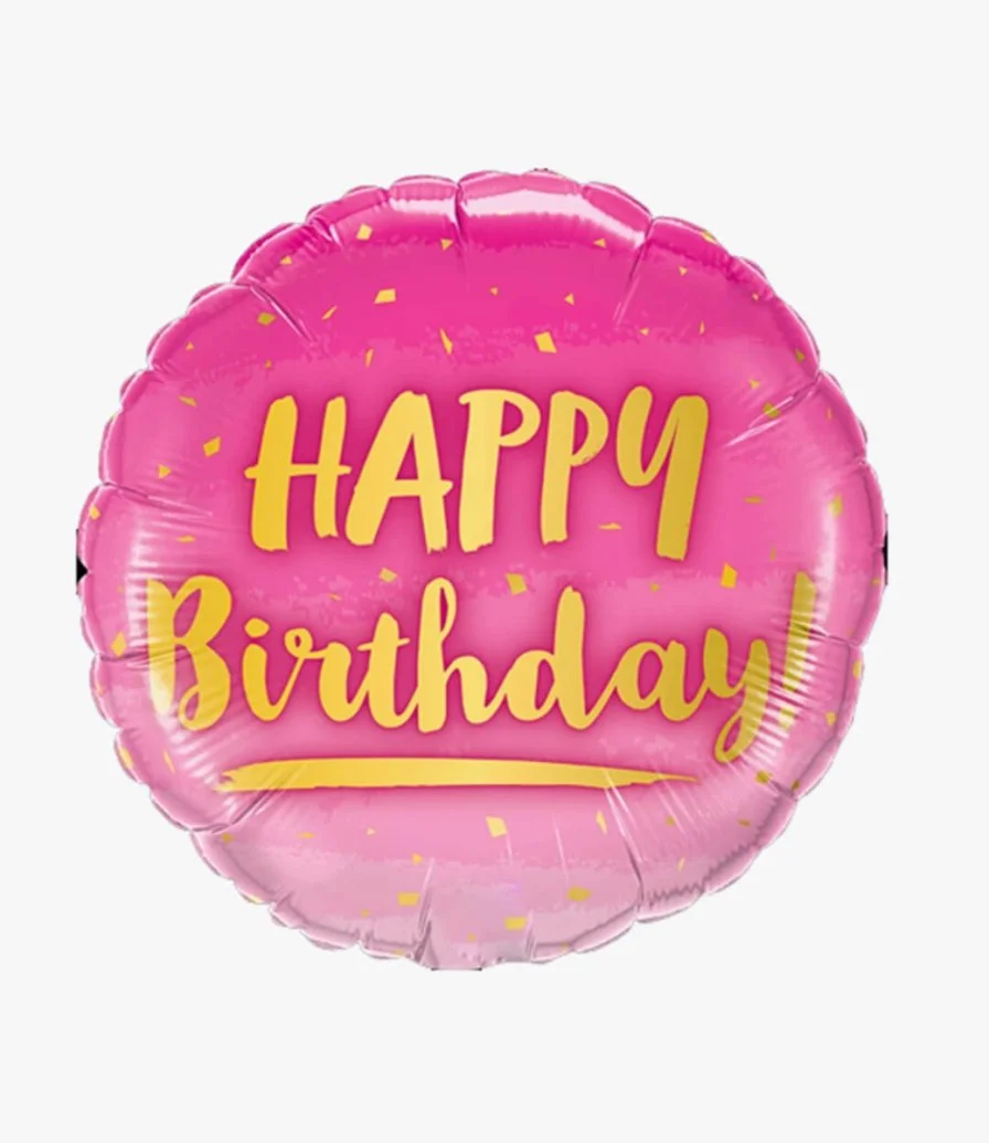 Happy Birthday Pink Balloon 