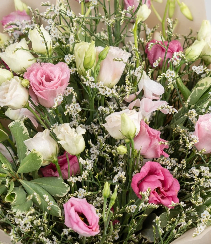 Pink Lisianthus Hand Bouquet