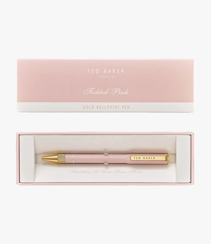 Pink Premium Ballpoint Pen by Ted Baker