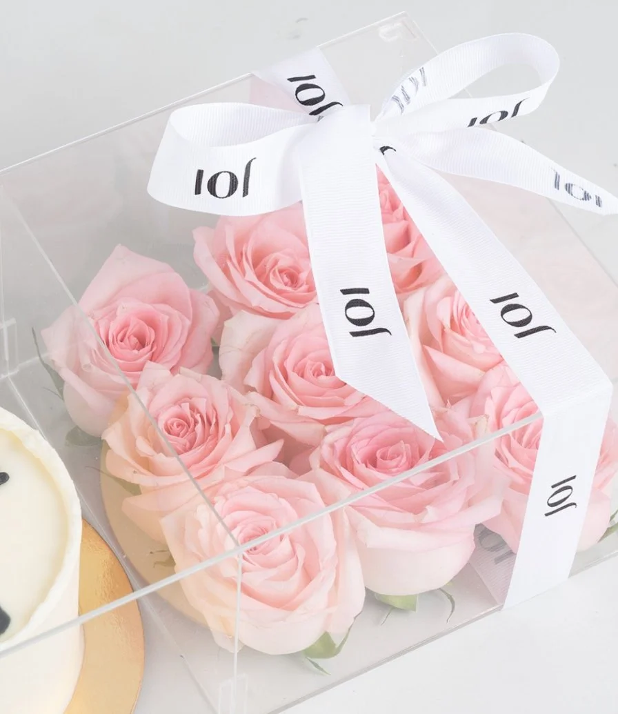 Pink Roses and a graduation cake Bundle