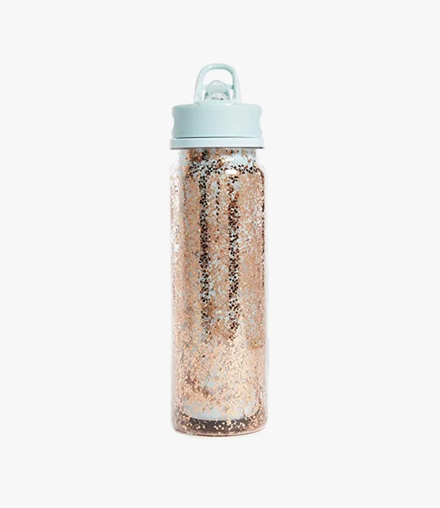 Pink Stardust Glitter Bomb Water Bottle by Bando