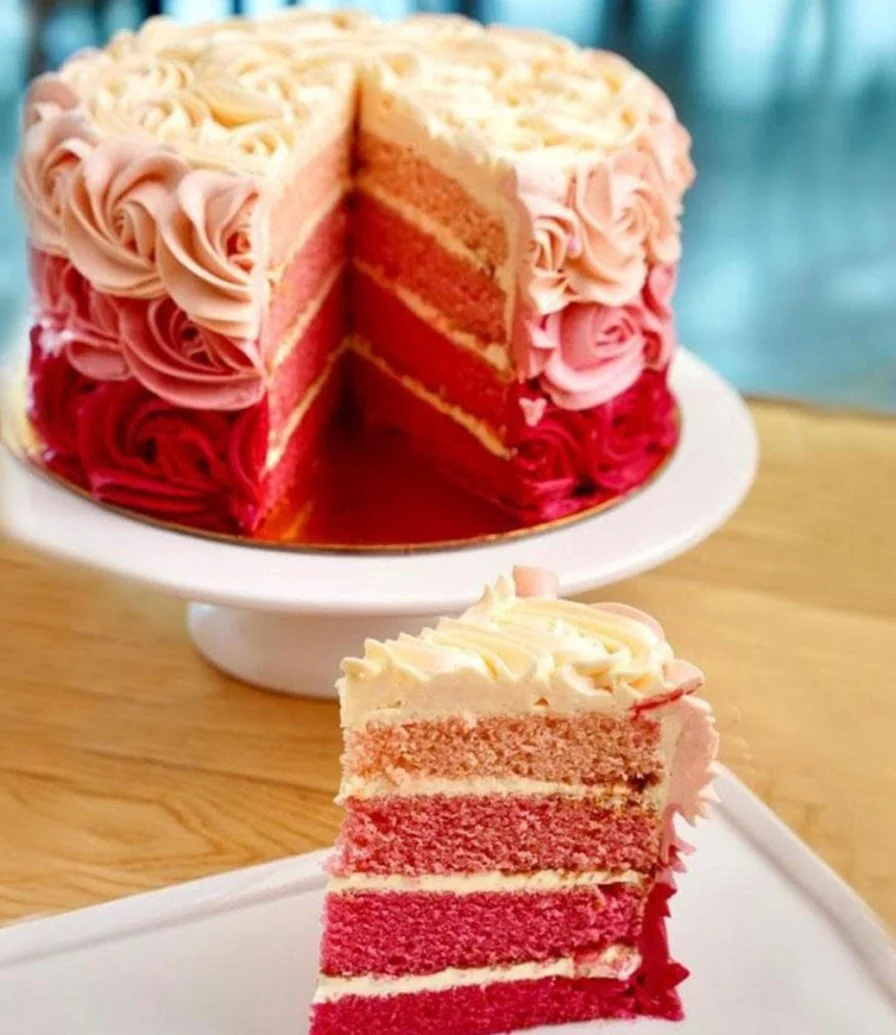 Pink Vanilla Cake by Bloomsbury's