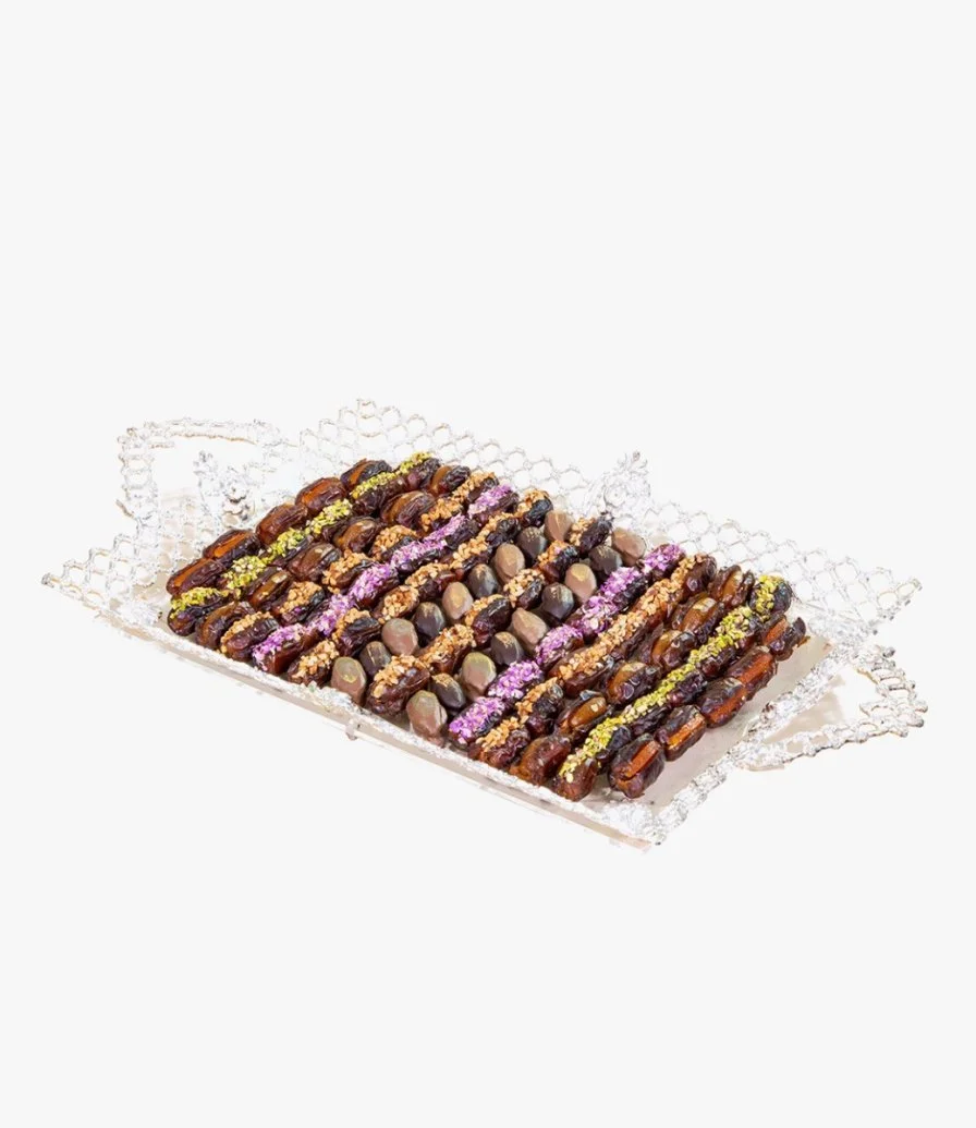 Plexi Tray with Assorted Dates 90 pcs by Forrey & Galland