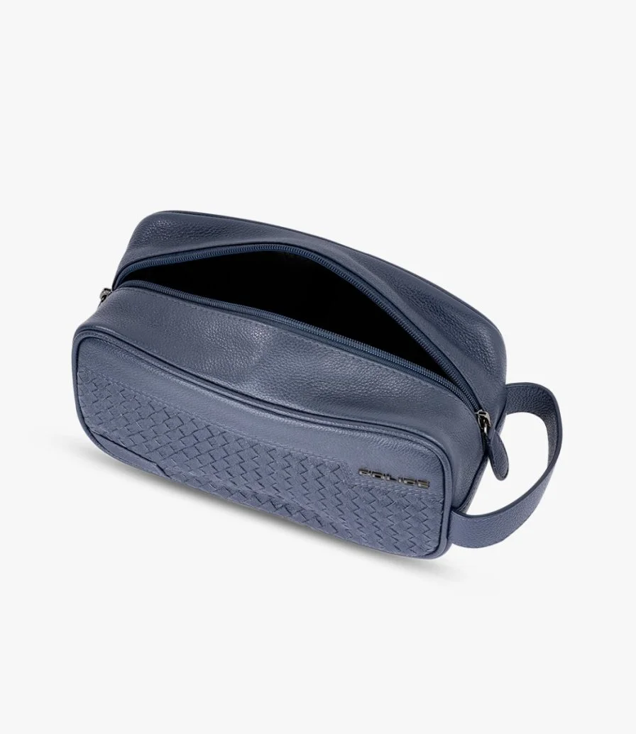 Police Suave Navy Pouch for Men