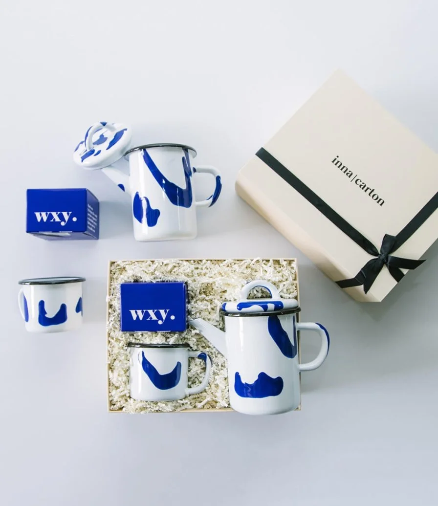 Pop Of Blue Gift Set by Inna Carton