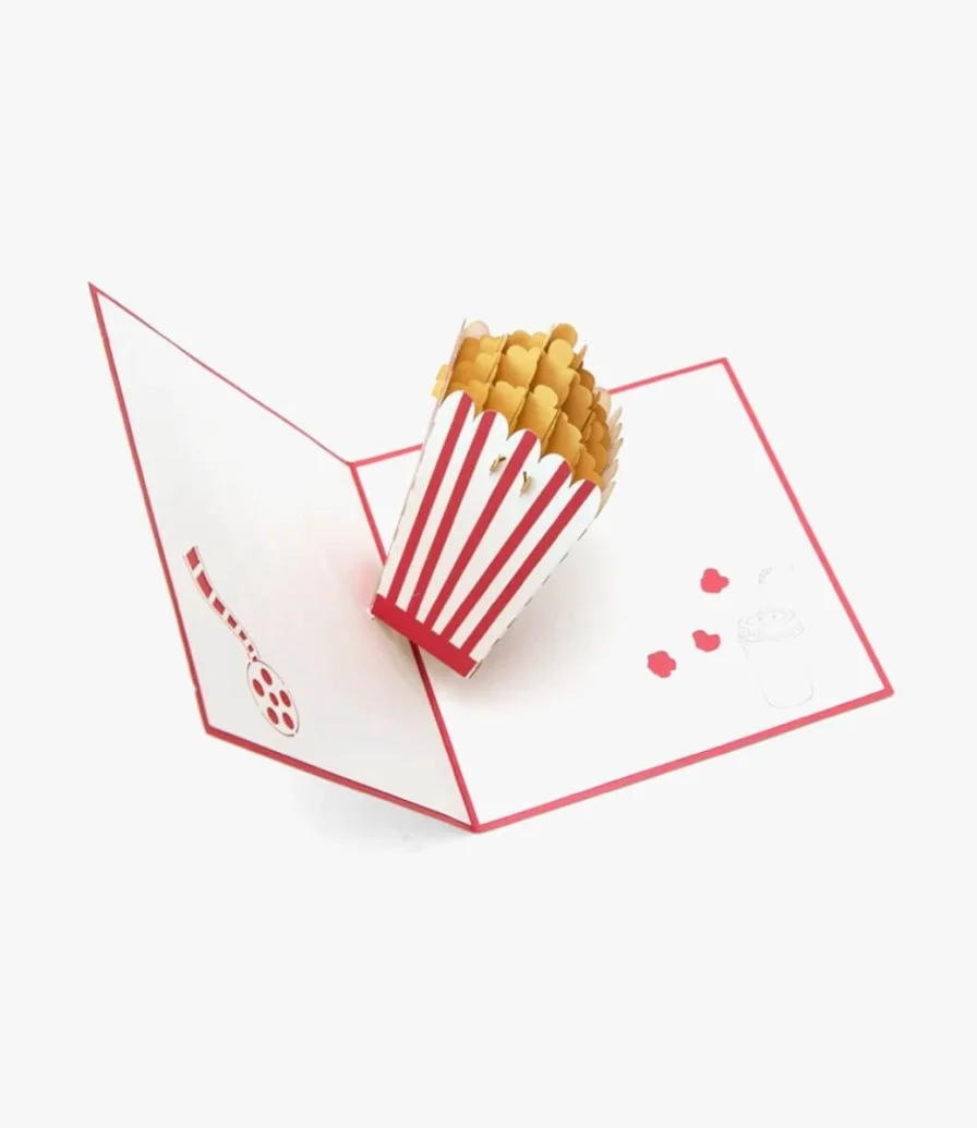 الفشار - بطاقة ثلاثية الأبعاد من أبرا كاردس